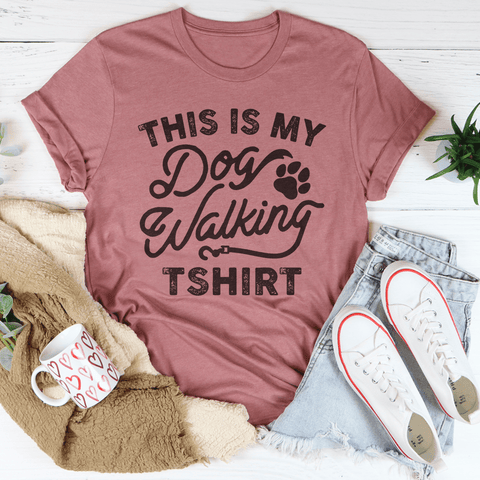This Is My Dog Walking Tshirt Tee - Freeyouthzbandz