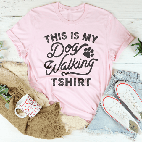 This Is My Dog Walking Tshirt Tee - Freeyouthzbandz