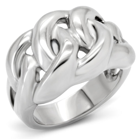 TK147 - High polished (no plating) Stainless Steel Ring with No Stone - Freeyouthzbandz