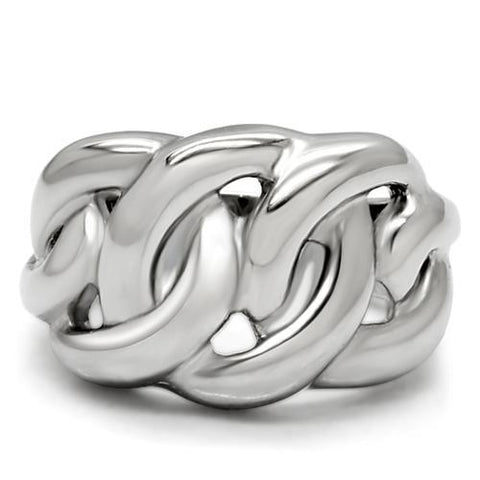 TK147 - High polished (no plating) Stainless Steel Ring with No Stone - Freeyouthzbandz
