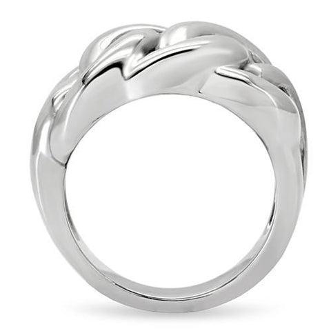 TK147 - High polished (no plating) Stainless Steel Ring with No Stone - Freeyouthzbandz