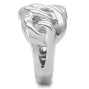 TK147 - High polished (no plating) Stainless Steel Ring with No Stone - Freeyouthzbandz