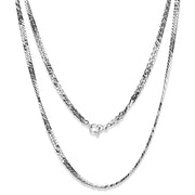TK2429 - High polished (no plating) Stainless Steel Chain with No Stone - Freeyouthzbandz