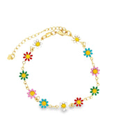 Enamel Multicolored Flower Earrings (H227)(E271)(I586)(L214A) - Freeyouthzbandz